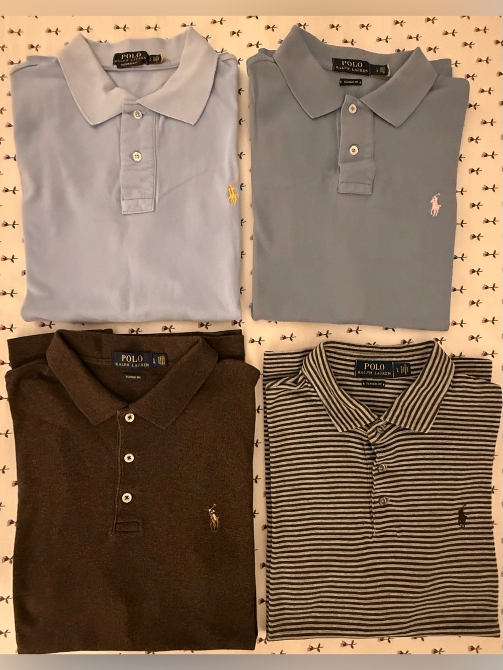 Bundle of Polo Ralph Lauren Polo Shirts – Men’s Size L – 4 Shirts – GUC